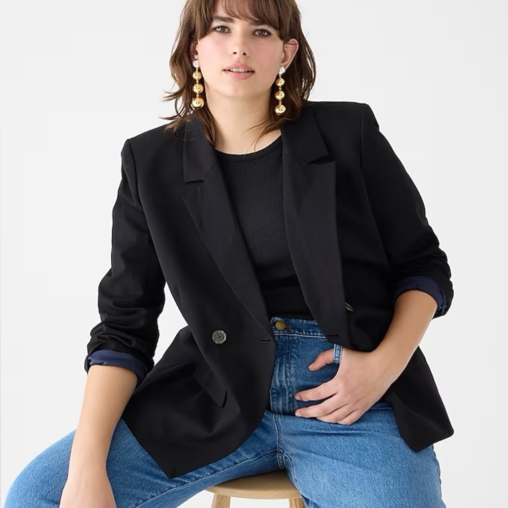 J. Crew Devon Blazer in Bi-Stretch Cotton Blend